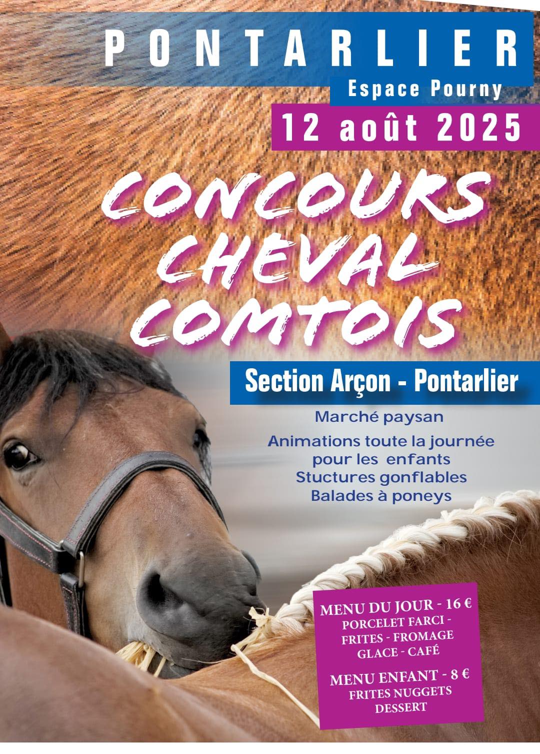 Concours cheval comtois 