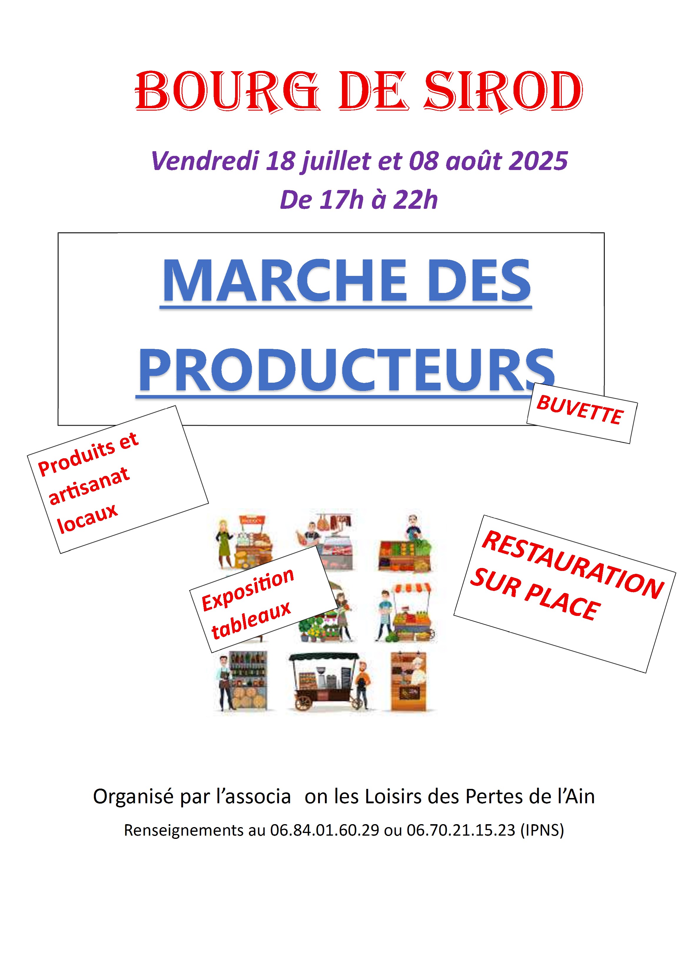 Marché nocturne bourg de sirod