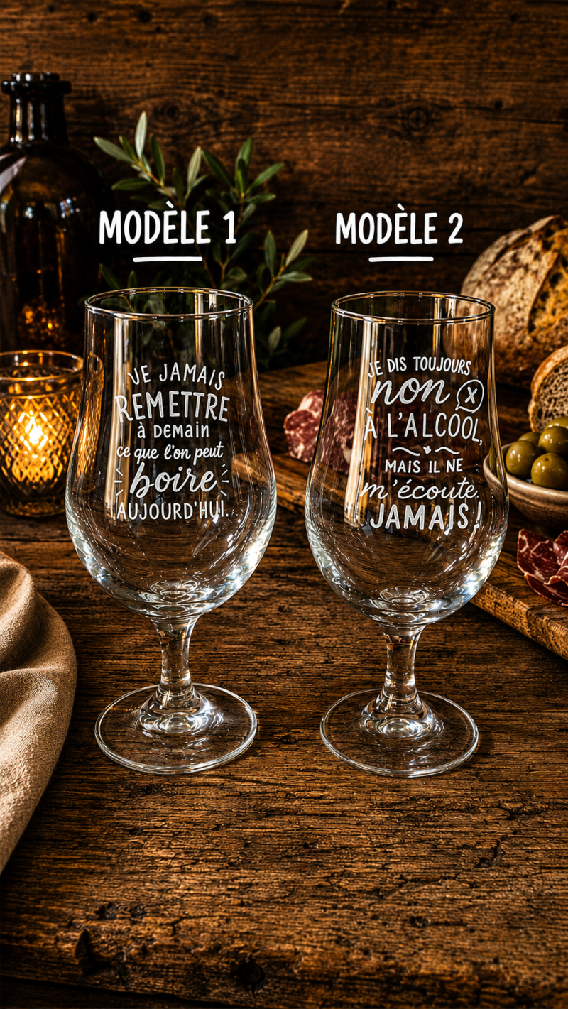 Verre à bière citation